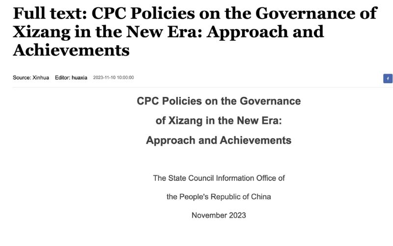 China Releases White Paper on Tibet as Exile Tibetans Discuss Future