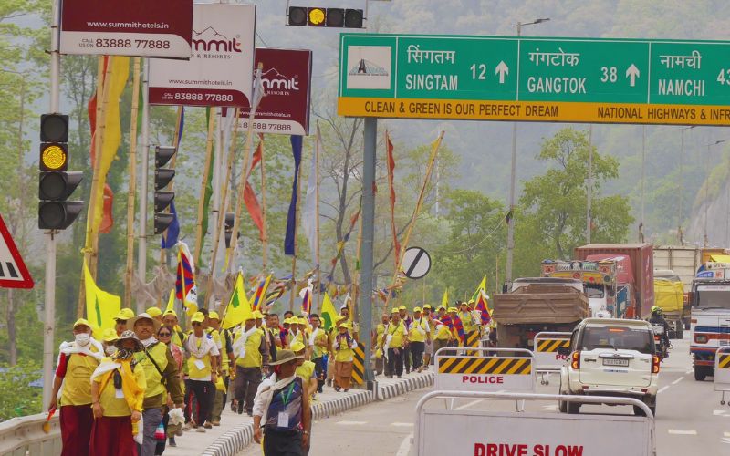 Tibetan Youth Congress starts month-long march demanding human rights and international attention to the Sino-Tibet conflict