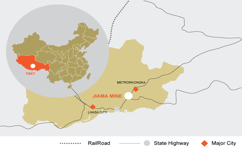 Jiama Copper Gold Polymetallic Mine in Tibet